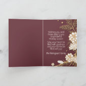 Custom Elegant Holiday Season Greeting Card Design Feestdagen Kaart (Binnen)