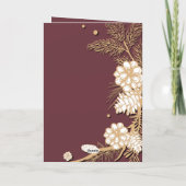 Custom Elegant Holiday Season Greeting Card Design Feestdagen Kaart (Achterkant)