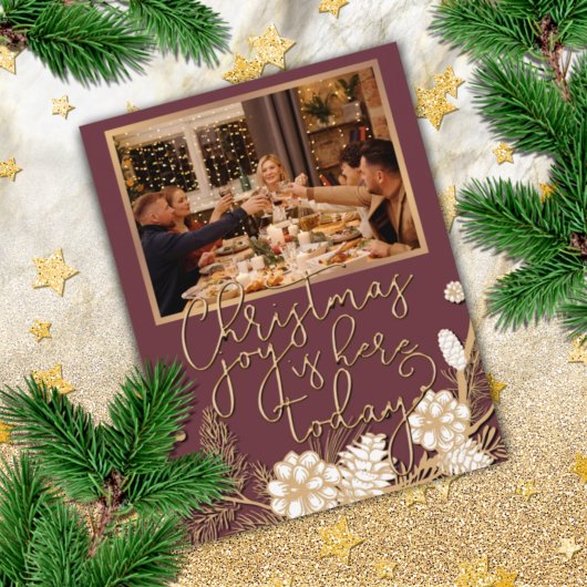 Custom Elegant Holiday Season Greeting Card Design Feestdagen Kaart