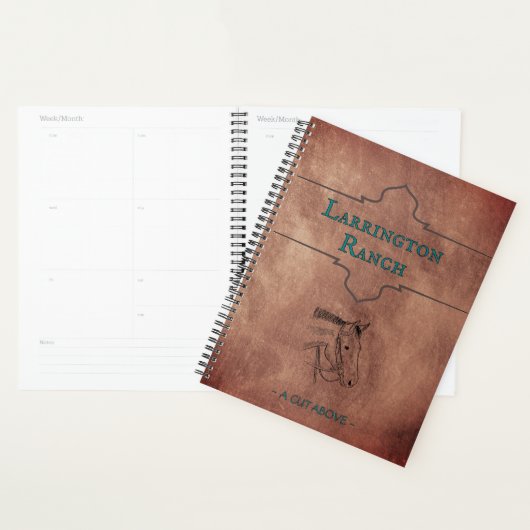 Custom Elegant Horse Ranch Business Planner (Display)