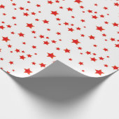 Custom Elegant Klassiek Rood Wit Kerstcadeau Cadeaupapier (Hoek)