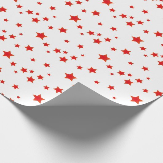 Custom Elegant Klassiek Rood Wit Kerstcadeau Cadeaupapier (Hoek)