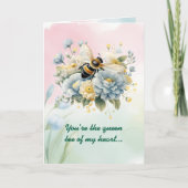 Custom Elegant Kleurrijke Bloemen Moederdag Kaart (Voorkant)