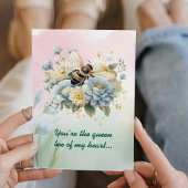 Custom Elegant Kleurrijke Bloemen Moederdag Kaart