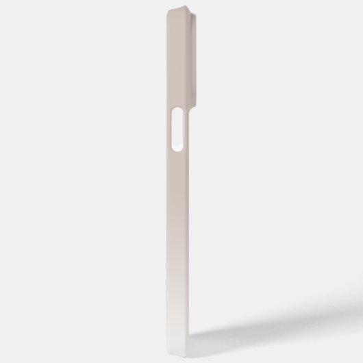 Custom Elegant Licht Neutraal Beige Crème Monogram Case-Mate iPhone Case (Achterkant / Rechts)