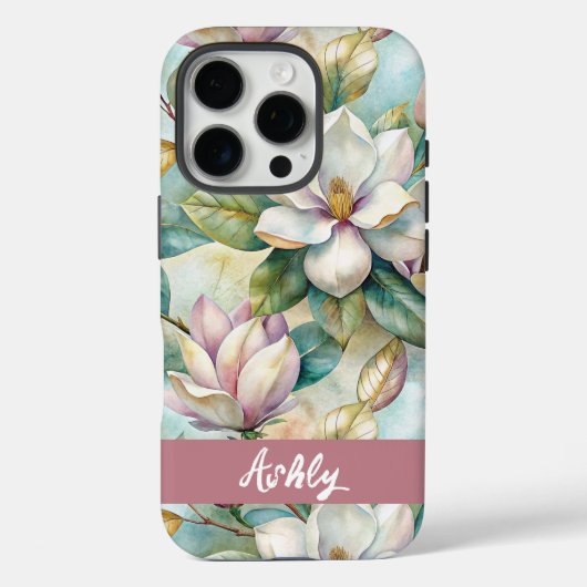 Custom Elegant Magnolias Case-Mate iPhone Case (Achterkant)