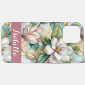 Custom Elegant Magnolias Case-Mate iPhone Case (Achterkant (horizontaal))