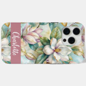 Custom Elegant Magnolias Case-Mate iPhone Case (Achterkant (horizontaal))