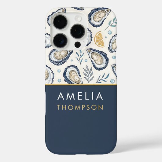 Custom Elegant Marine Oysters Case-Mate iPhone Case (Achterkant)