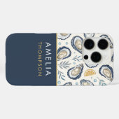 Custom Elegant Marine Oysters Case-Mate iPhone Case (Achterkant (horizontaal))