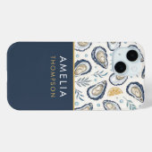 Custom Elegant Marine Oysters Case-Mate iPhone Case (Achterkant (horizontaal))