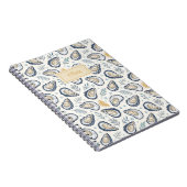 Custom Elegant Marine Oysters Notitieboek (Rechterzijde)