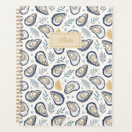 Custom Elegant Marine Oysters Planner (Voorkant)