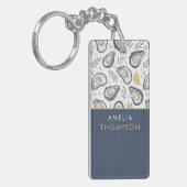 Custom Elegant Marine Oysters Sleutelhanger (Voorkant Links)