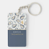 Custom Elegant Marine Oysters Sleutelhanger (achterkant)