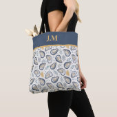 Custom Elegant Marine Oysters Tote Bag (Dichtbij)