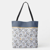 Custom Elegant Marine Oysters Tote Bag (Achterkant)