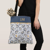 Custom Elegant Marine Oysters Tote Bag (Dichtbij)