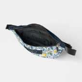 Custom Elegant Mediterranean Lemon Botanical Navy Heuptasje (Open)