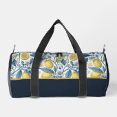 Custom Elegant Mediterranean Lemon Botanical Navy Plunjezak (Achterkant)