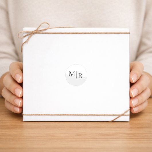 Custom Elegant | Minimal Business Initial Design  Sticker