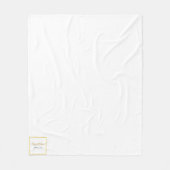 Custom Elegant Minimalist Wedding Names & Date  Fleece Deken (Voorkant)