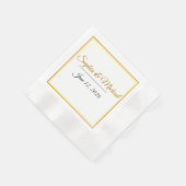 Custom Elegant Minimalist Wedding Names & Date  Servet (Hoek)