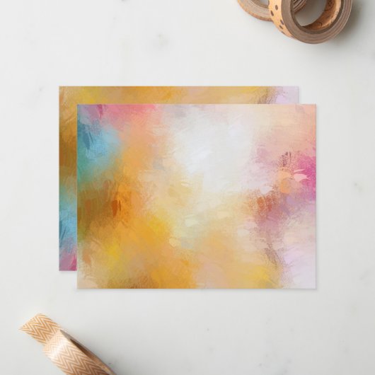 Custom Elegant Modern Abstract Blank Sjabloon (Voorkant / Achterkant in situ)