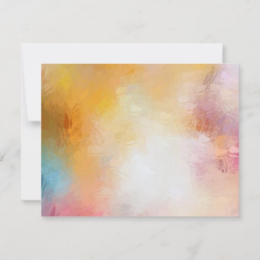 Custom Elegant Modern Abstract Blank Sjabloon (Achterkant)
