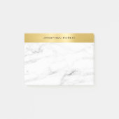 Custom Elegant Modern Eenvoudig Goud Marmer Sjablo Post-it® Notes (Voorkant)