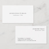 Custom Elegant Modern Eenvoudig Ontwerp Sjabloon S Visitekaartje (Voorkant / Achterkant)