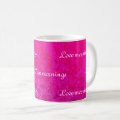 Custom Elegant modern fuschia roze abstract Koffiemok (Voorkant rechts)