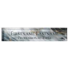Custom Elegant Modern Marmer Acryl Naambordje