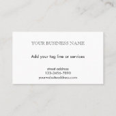 Custom Elegant Modern Sage Green Photo Template  Visitekaartje (Achterkant)