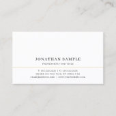 Custom Elegant Modern Simple Template Professional Visitekaartje (Voorkant)