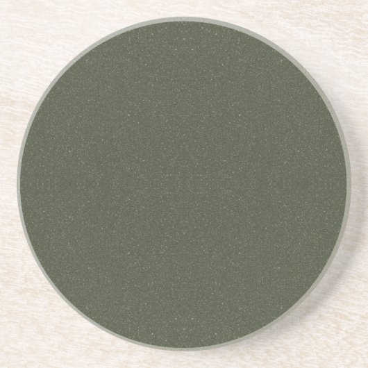 Custom Elegant Moss Green Noise Sandstone Onderzet Zandsteen Onderzetter (Voorkant)