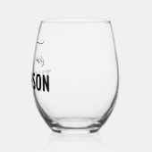 Custom Elegant Nieuw Weds Bruiloft Jubileum Gift Wijnglas Zonder Voet (Links)