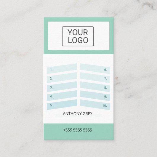 Custom Elegant Olive Green Business Season Ticket  (Voorkant)