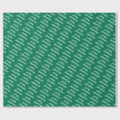 Custom Elegant Pine Tree Green Merry Christmas Cadeaupapier (Vlak)