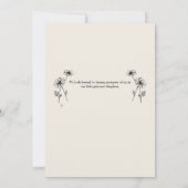 Custom Elegant Princess Cake 3rd Birthday Invite Kaart (Achterkant)