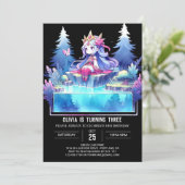 Custom Elegant Prinses Verjaardag Kaart (Staand voorkant)