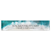 Custom Elegant Professioneel Modern Strand Naambordje (Voorkant)