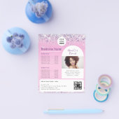 Custom Elegant Promotionele Estheticus Roze Flyer (Enkel)