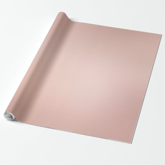 Custom Elegant Roos Gold Extra Groot Glanzend Cade Cadeaupapier (Uitgerold)