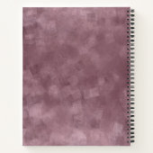 Custom Elegant Roos Gouden Kleur Sjabloon Modern Notitieboek (Achterkant)