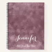 Custom Elegant Roos Gouden Kleur Sjabloon Modern Notitieboek (Voorkant)