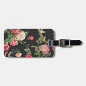 Custom Elegant Roze Rose Bagagelabel (Voorkant horizontaal)