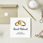 Custom Elegant Shaadi Mubarak Huwelijkscadeau Kaar Feestdagenkaart