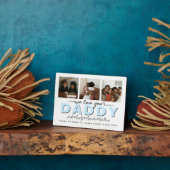 Custom Elegant We houden van je Daddy Fotocollage Fotoplaat (Zijkant)