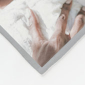 Custom Elegant We houden van je GRANDPA Fotocollag Fleece Deken (Hoek)